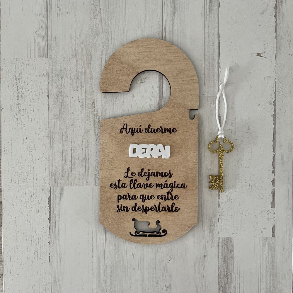 Colgador de puerta para Papá Noel
