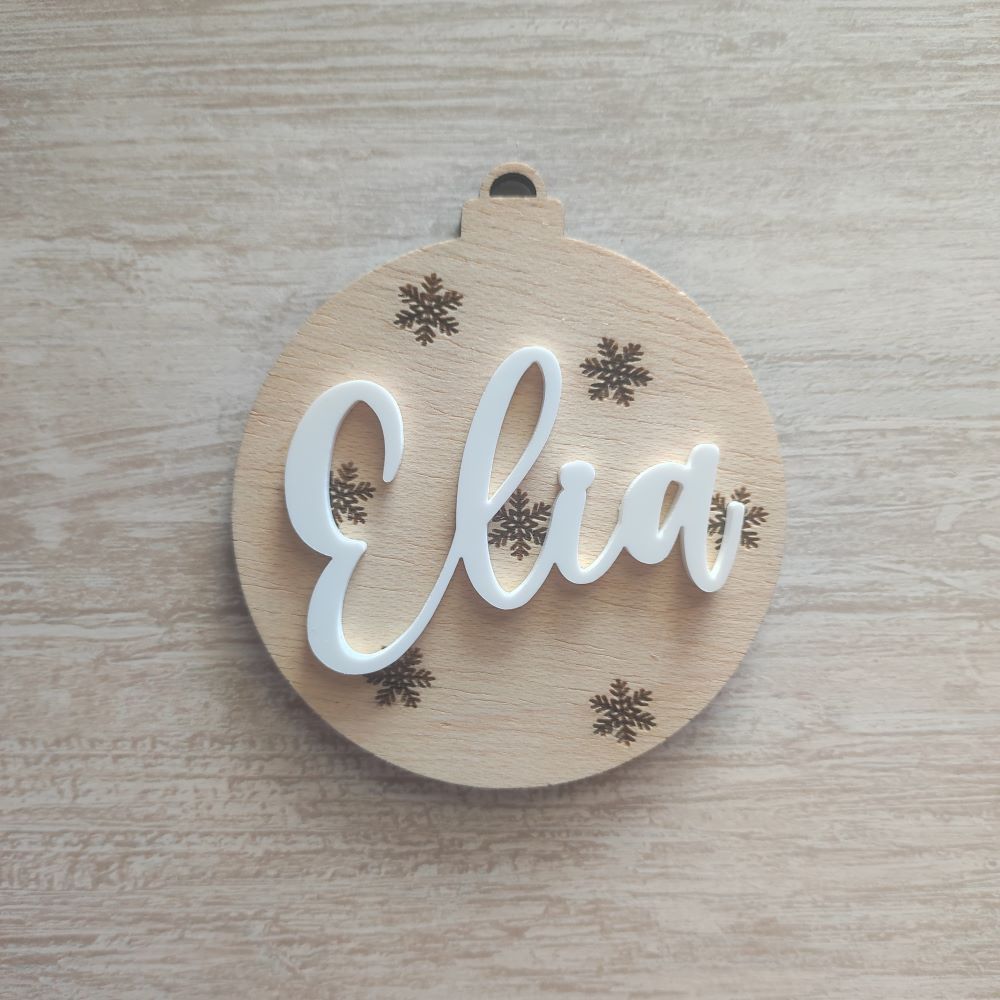 adorno de navidad personalizado