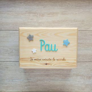 caja de madera recuerdos