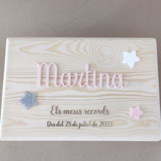 caja de madera recuerdos