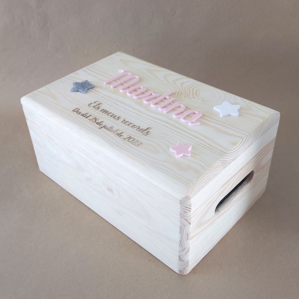 caja de madera recuerdos