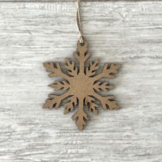 copo de nieve madera